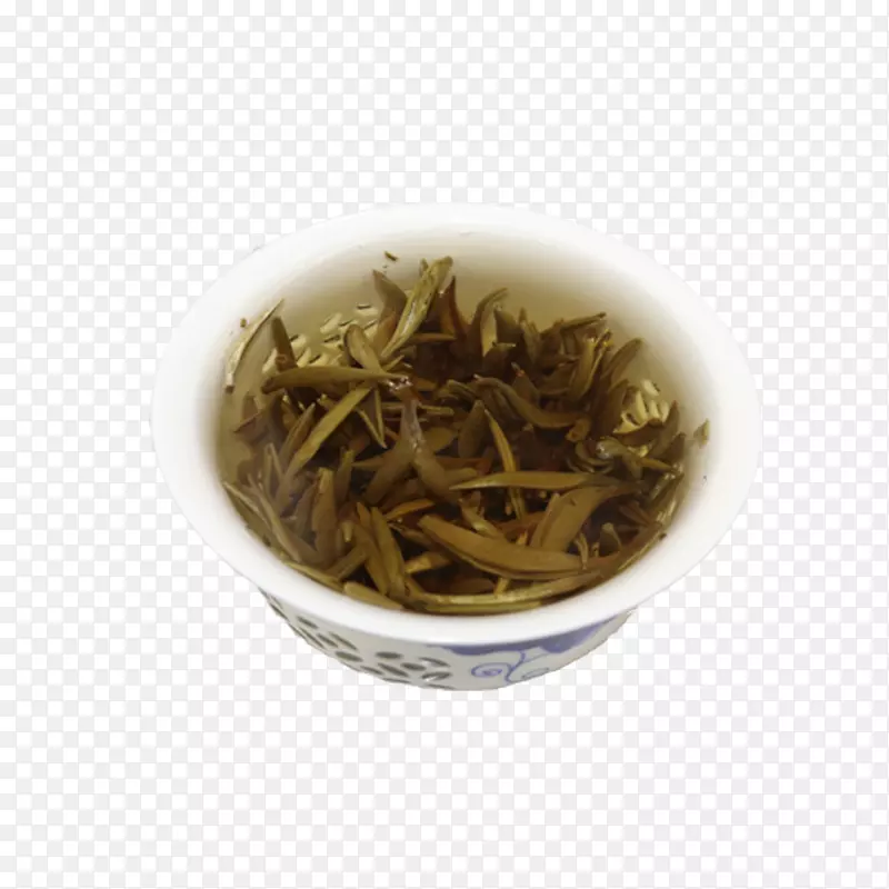 产品实物白毫银针茶水一碗