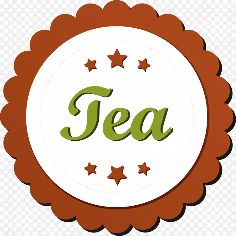 圆形的茶水标签设计