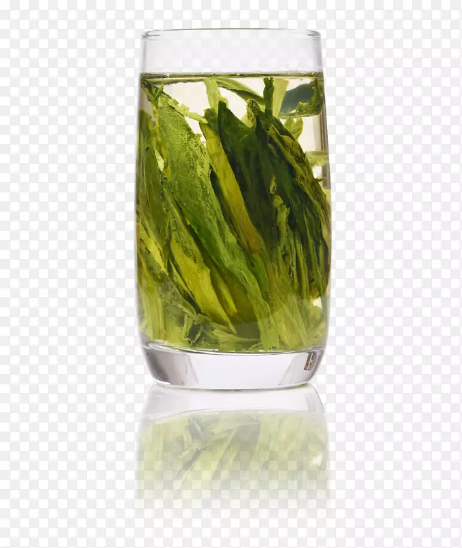 猴魁绿茶杯中茶泡茶