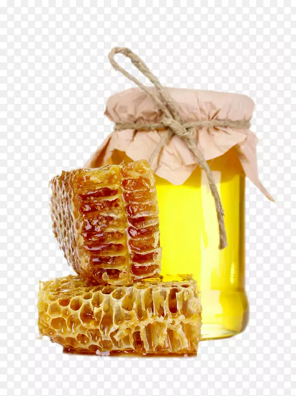 高清瓶中的蜂蜜
