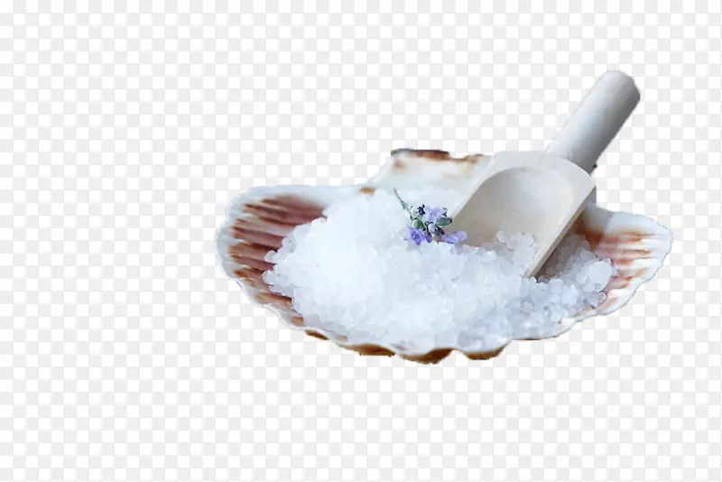 白色蚌壳与海盐