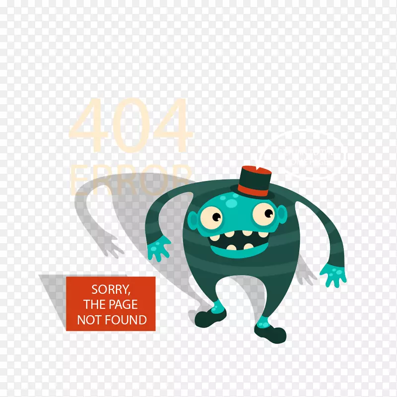 矢量404网页错误提示背景素材