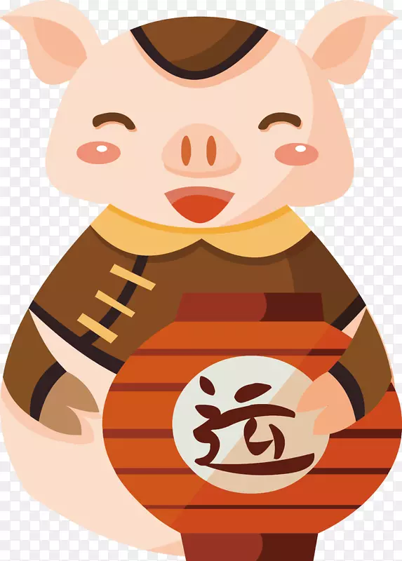 猪年迎新春免抠素材