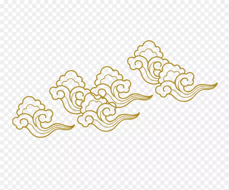 创意浅棕色的祥云
