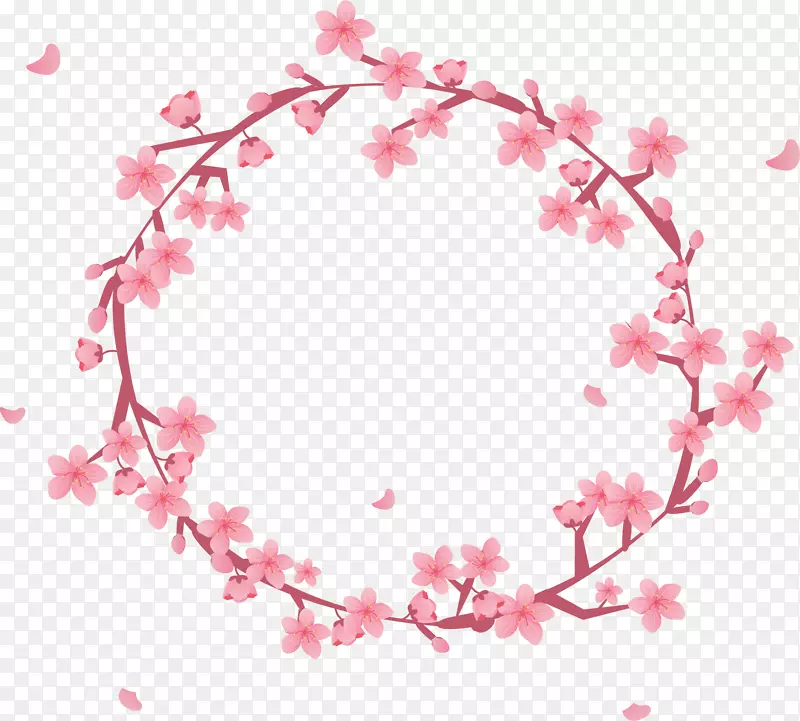 美丽春天粉色桃花