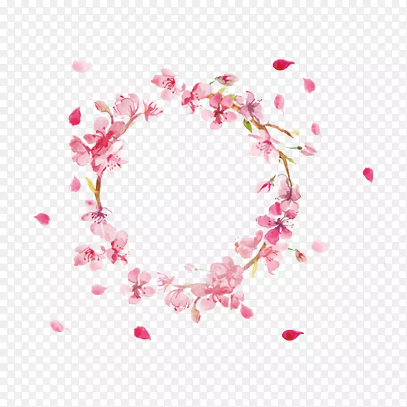 唯美花环