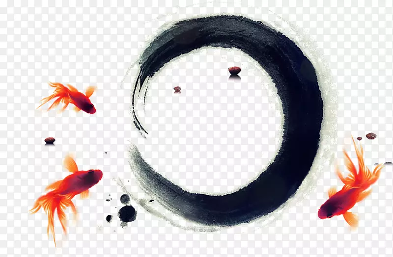 水墨金鱼