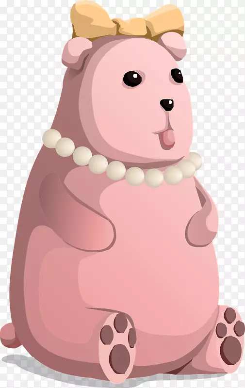 粉色的母猪