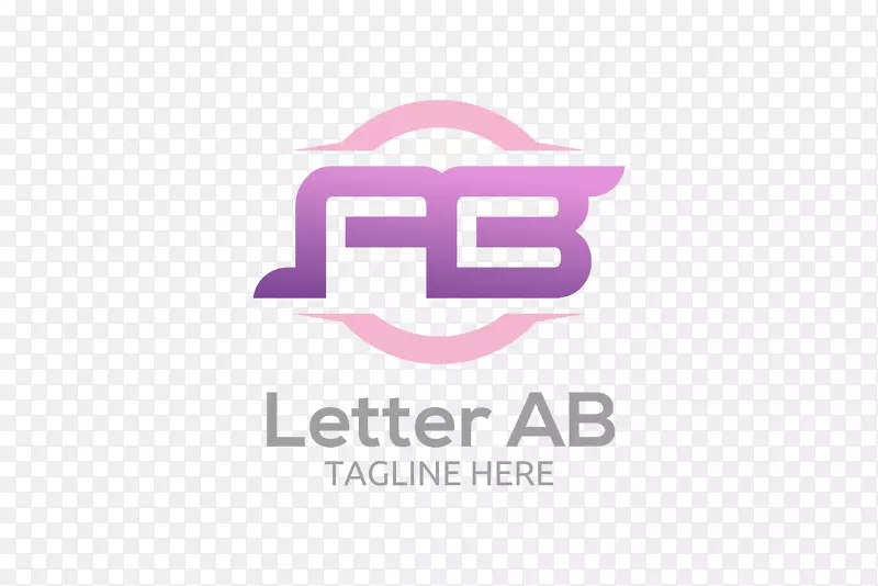 字母的粉色logo