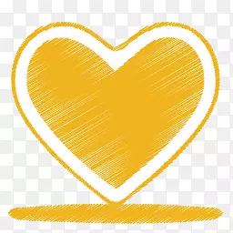 Yellow heart Icon