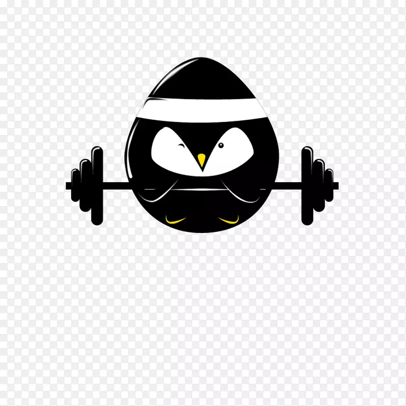 黑色举重健身俱乐部logo
