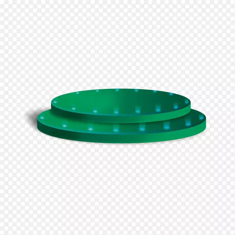 绿色圆形舞台