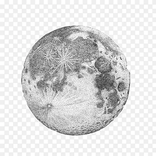 手绘月球素材图片