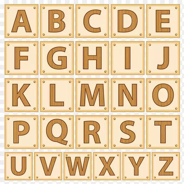矢量饼干24个字母