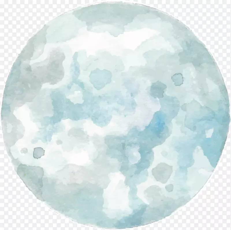 人类月球日手绘月球