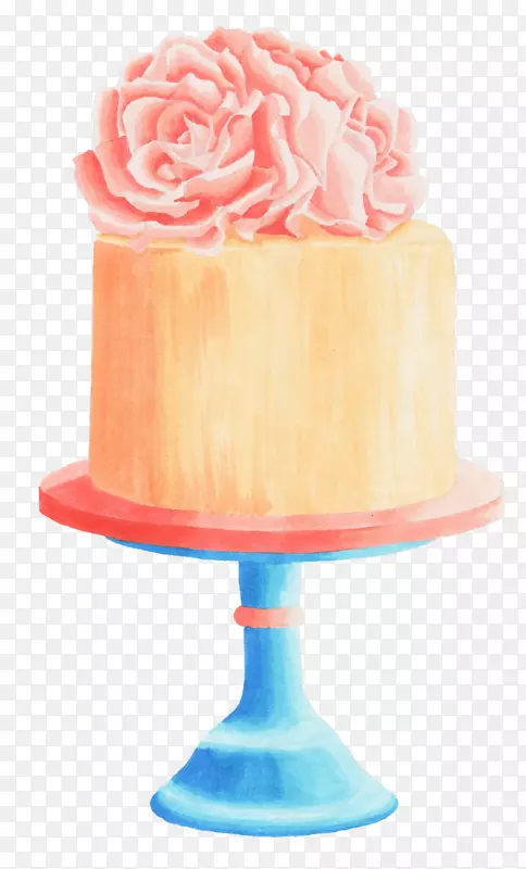 粉色花朵蛋糕