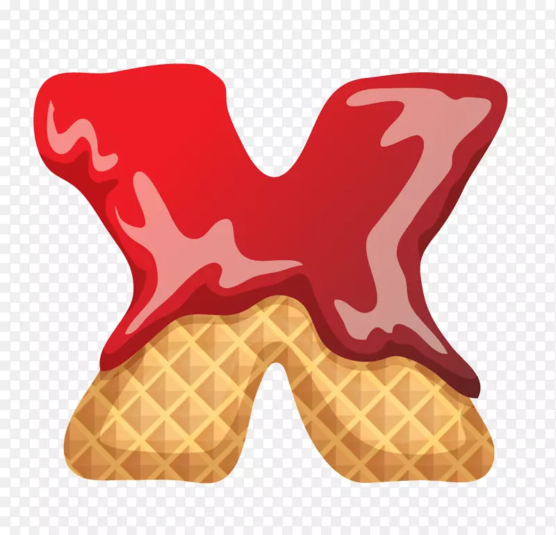 饼干字母X