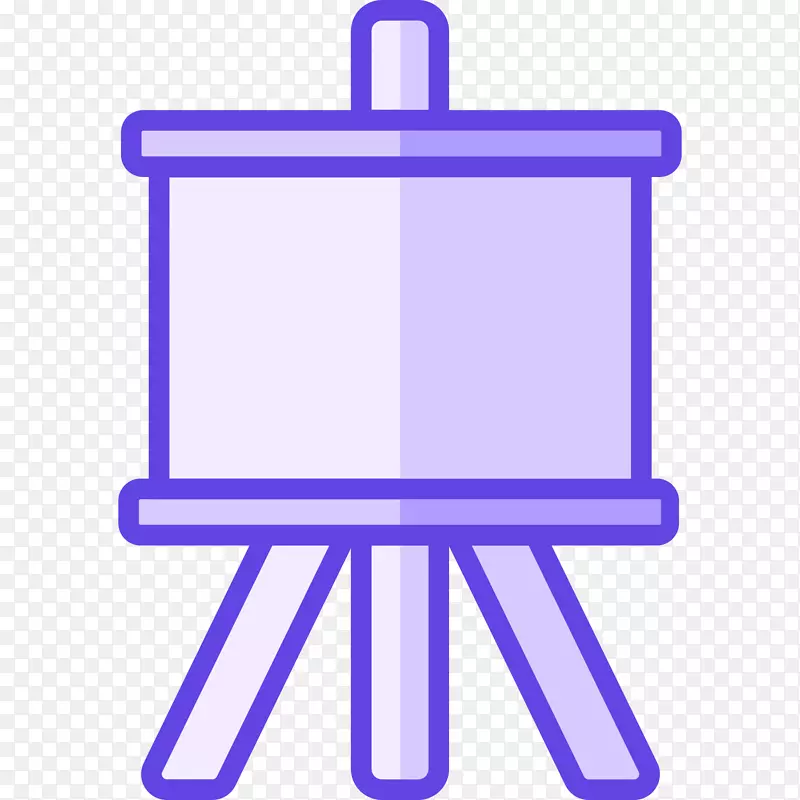 紫色手绘圆角画板元素