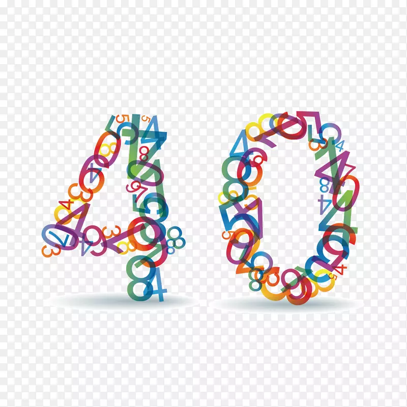 数字组成的数字40PNG图片素材下载_图片编号dqjlwogq-免抠素材网