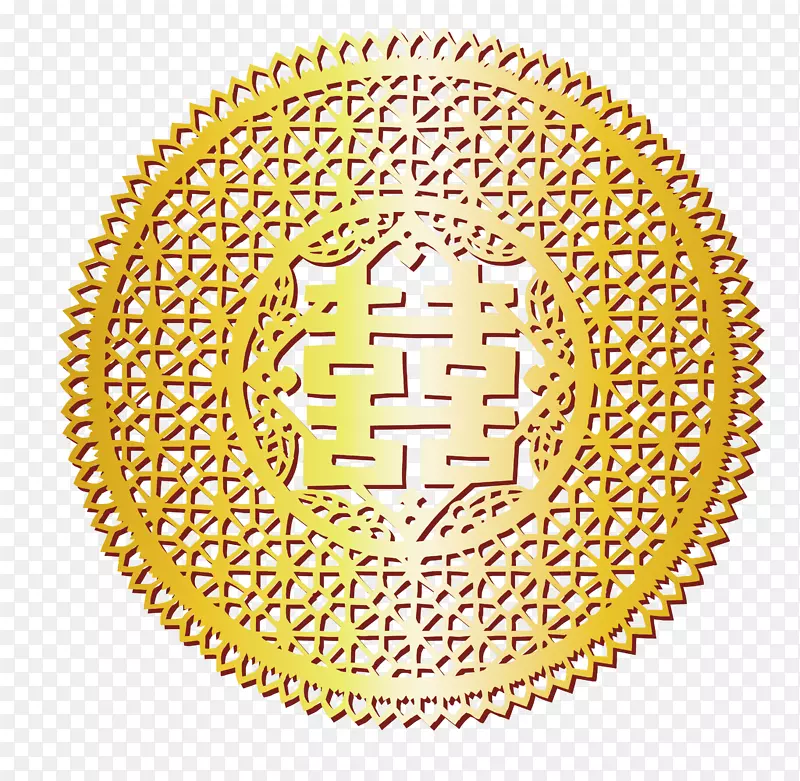 金色的囍字矢量素材PNG图片素材下载_图片编号gqbzkgaq-免抠素材网
