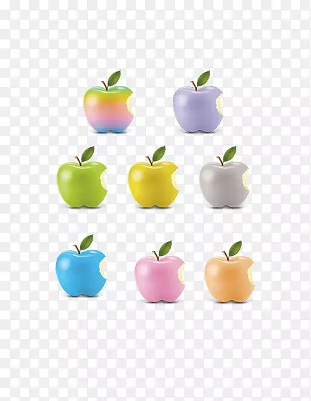 彩色缤纷的苹果