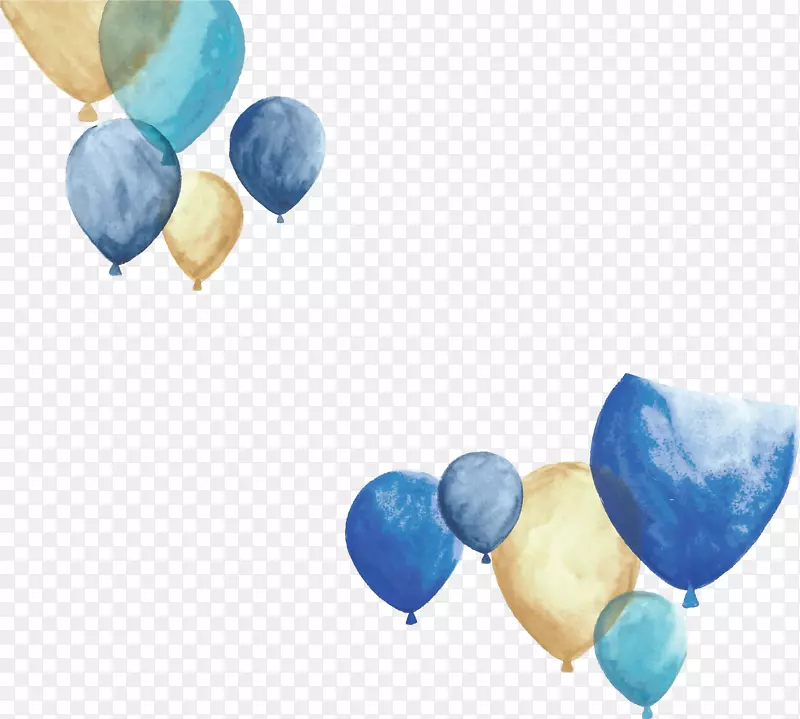 手绘多彩气球装饰