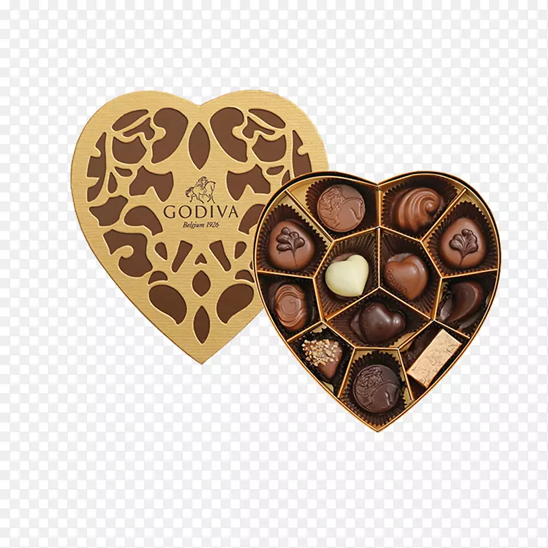 一盒爱心礼物巧克力设计