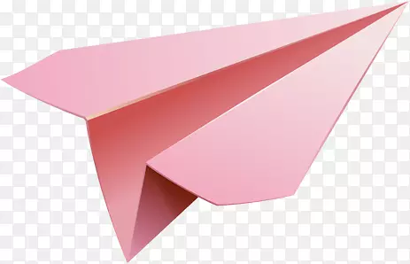 春天粉色纸飞机装饰
