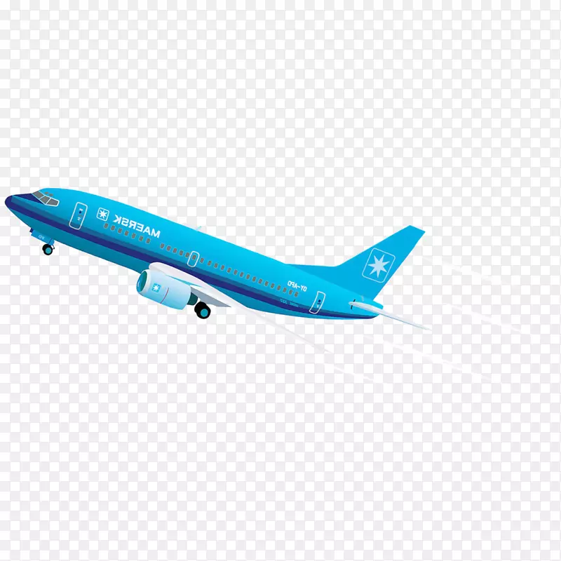 蓝色飞机模型