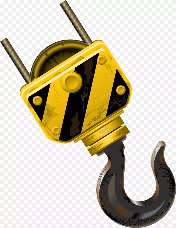 黄色工具钩子PNG