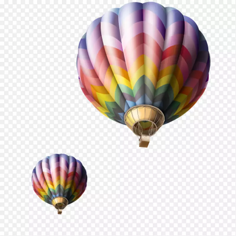 彩色热气球素材