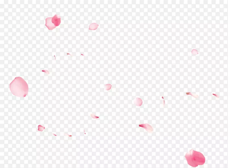 粉红色花瓣漂浮素材
