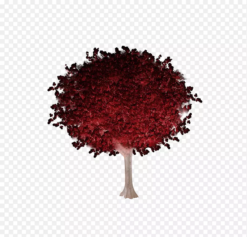 植物大树红色素材