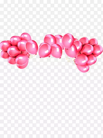 浪漫的粉红气球