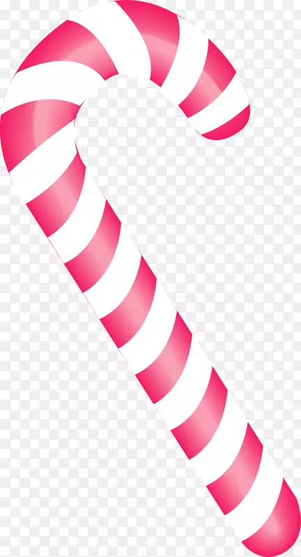 圣诞节粉色拐杖糖果