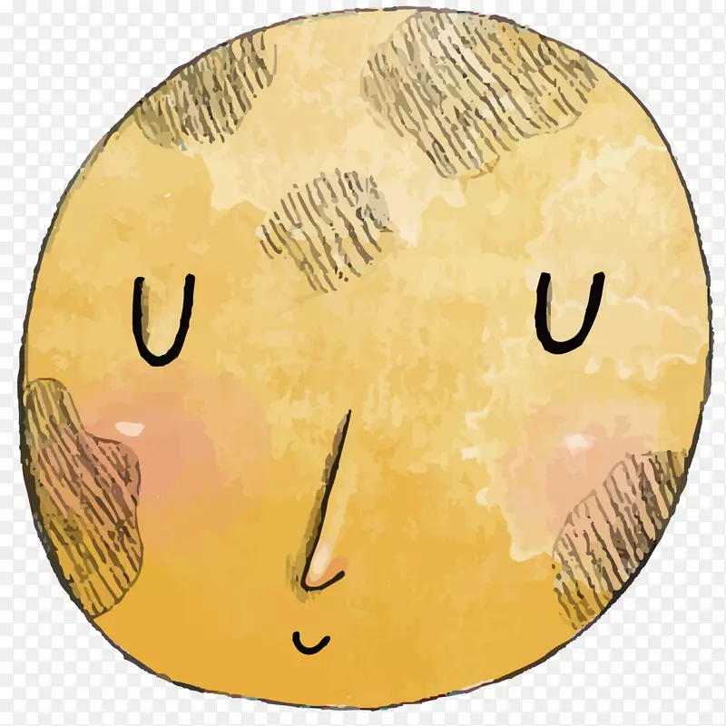 圆形太阳矢量手绘