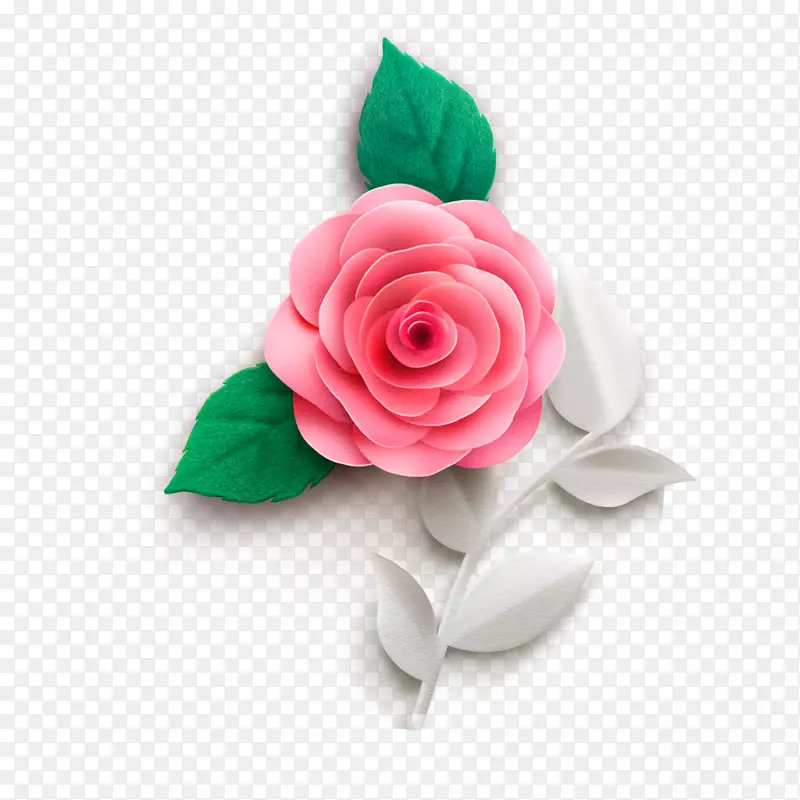韩式美容美妆立体玫瑰花花卉素材