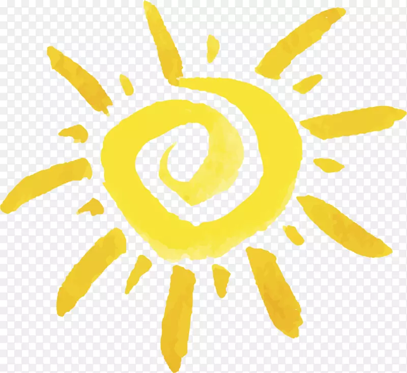卡通夏季太阳装饰插画