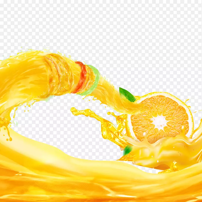 橙黄色橙汁