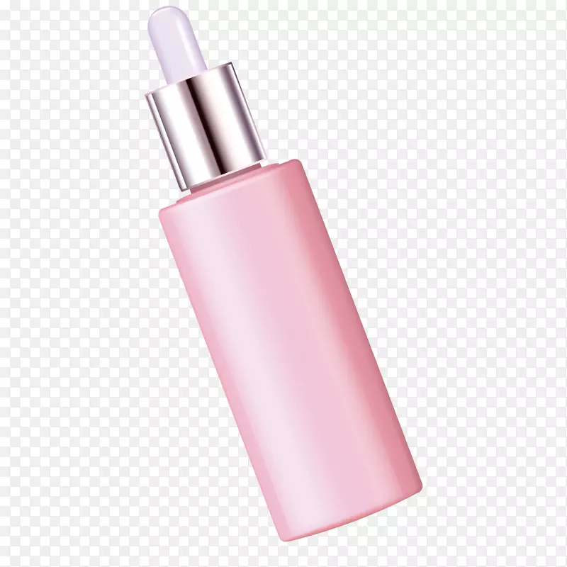 粉色化妆品瓶子实物