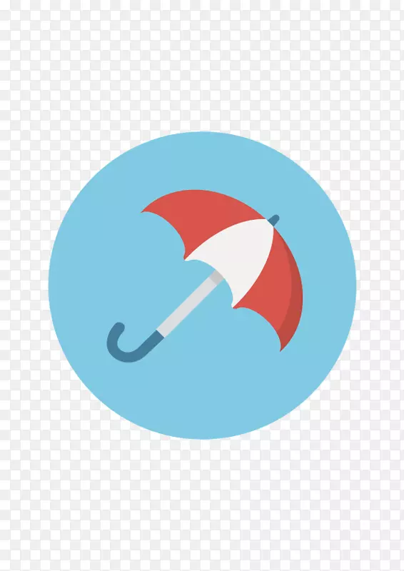 雨伞矢量图标元素
