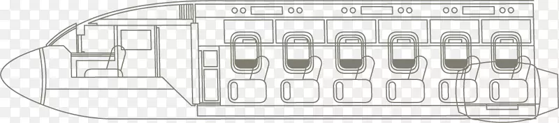 矢量PPT创意设计飞机机舱图标