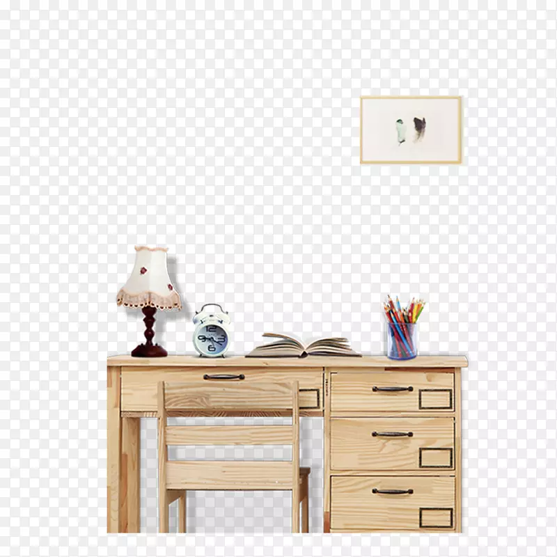 写字台椅子家具实木图案