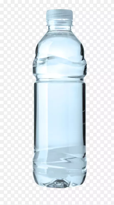 透明解渴螺纹白色盖子的一瓶饮料