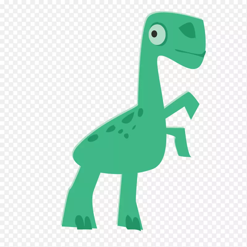 矢量绿色动物恐龙素材