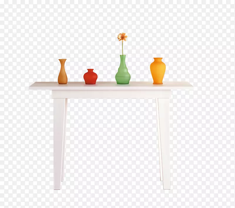 白色简洁桌子装饰品