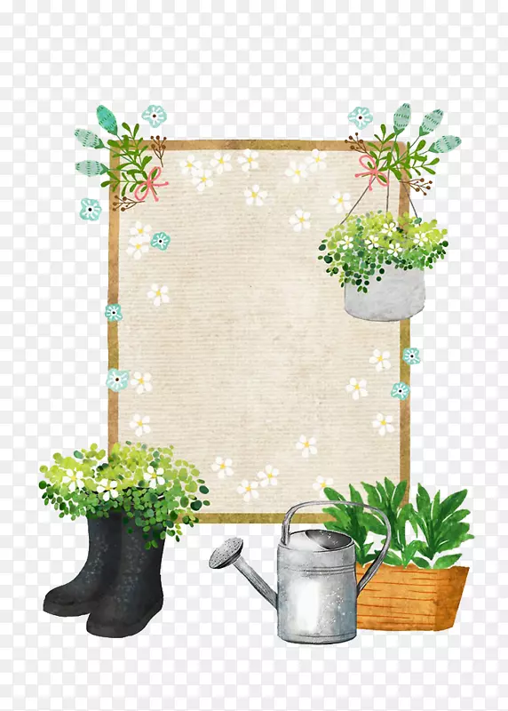 植物和画布