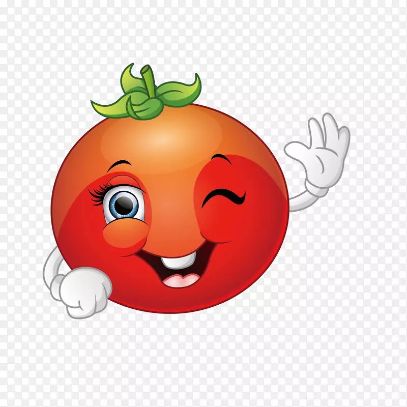 可爱卡通的西红柿免抠素材