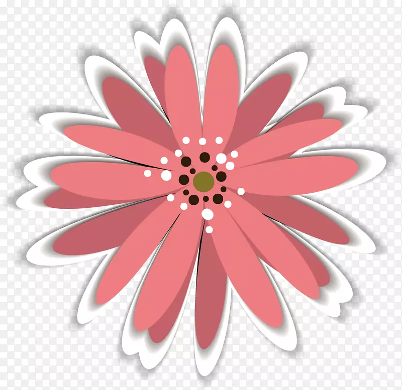 一朵粉色的小雏菊