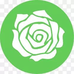 扁平化图标玫瑰花